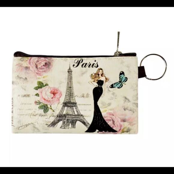 PARIS COIN PURSE/CARD HOLDER - Picture 1 of 6